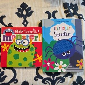 Itsy Bitsy Spider and Never Touch a Monster Books Set